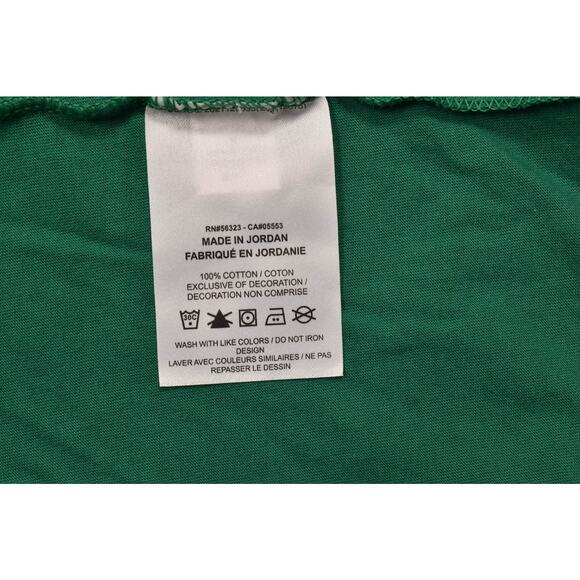 Nike The Nike Tee Men's Regular Size M Green Cotton T-Shirt Swoosh - Picture 8 of 8